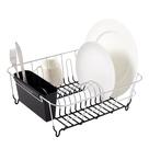 Conjunto de escorredor de pratos Sweet Home Collection Black (pacote com 12)