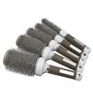 Conjunto de escova de cabelo redonda de 5 peças com alça antiestática para cabelo