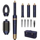 Conjunto de escova e modelador de cabelo Homdigrk 6 em 1 azul Conjunto de escova e modelador de cabelo Homdigrk 6 em 1 azul