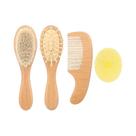 Conjunto De Escova E Pente De Cabelo Para Bebês Com Cerdas De Cabra Ultra Macias, Kit De Massagem De Conjunto De Escova E Pente De Cabelo Para Bebês Com Cerdas De Cabra Ultra Macias, Kit De Massagem De