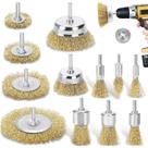 Conjunto de escovas de arame DazSpirit DazSpirit Cup Wheel End Brush 12 unidades