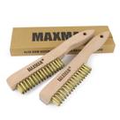 Conjunto de escovas de arame de latão MAXMAN Heavy Duty com alça de 10 cm, 2 unidades Conjunto de escovas de arame de latão MAXMAN Heavy Duty com alça de 10 cm, 2 unidades