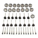 Conjunto de escovas de arame Rocaris 45PC Steel Wheel para ferramentas rotativas