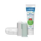 Conjunto de escovas de dentes Baby Finger de silicone Dr. Brown's, pacote com 2 pacotes com estojo