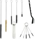 Conjunto de escovas de limpeza Diamond Shine, 17 peças de nylon com canudos de metal