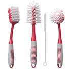 Conjunto de escovas de prato Trazon Kitchen Scrub com alça longa antiderrapante