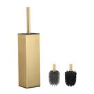 Conjunto de escovas e suportes para vaso sanitário BVL Brushed Gold Aluminium