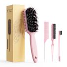 Conjunto de Escovas para Cabelo HEZ Curl Defining Rosa 4 Peças Conjunto de Escovas para Cabelo HEZ Curl Defining Rosa 4 Peças