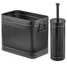 Conjunto de escovas para vaso sanitário MDesign Metal Compact Black - 2 peças Conjunto de escovas para vaso sanitário MDesign Metal Compact Black - 2 peças