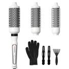 Conjunto de escovas térmicas K&K 3 em 1 escova quente de cerâmica para cabelo