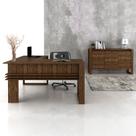 Conjunto de Escritório com Mesa 136cm em L com e Balcão 136cm com 3 portas e 1 Prateleira MDP Branco Tecnomobili Conjunto de Escritório com Mesa 136cm em L com e Balcão 136cm com 3 portas e 1 Prateleira MDP Branco Tecnomobili