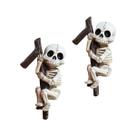 Conjunto de esculturas de esqueleto para decoração de jardim de Halloween em resina Conjunto de esculturas de esqueleto para decoração de jardim de Halloween em resina