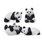 Conjunto de esculturas, estatuetas criativas de animais em resina, fofo panda Conjunto de esculturas, estatuetas criativas de animais em resina, fofo panda