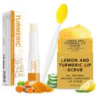 Conjunto de esfoliante labial e protetor labial MUREND, açafrão e limão, 3 unidades Conjunto de esfoliante labial e protetor labial MUREND, açafrão e limão, 3 unidades