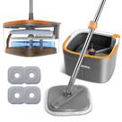 Conjunto de esfregões e baldes BOMIDI Spin Mop com água suja separada