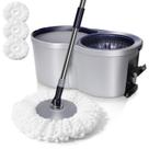 Conjunto de esfregões giratórios e baldes Masthome EasyWring Microfiber