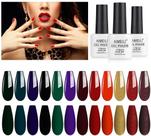 Conjunto de esmalte de gel AIMEILI Winter, 12 unidades, sem hema, vegano Conjunto de esmalte de gel AIMEILI Winter, 12 unidades, sem hema, vegano