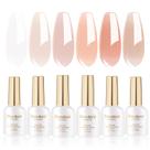 Conjunto de esmalte de unhas Larvall Beautpal Jelly Gel, 6 unidades e 8 ml