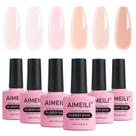 Conjunto de Esmaltes AIMEILI Rubber Base Gel 10ml - 6 Unidades Sem Hema Conjunto de Esmaltes AIMEILI Rubber Base Gel 10ml - 6 Unidades Sem Hema
