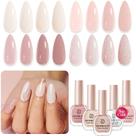 Conjunto de Esmaltes AZUREBEAUTY Nude com Glitter - 10ml (4 Unidades)