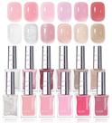 Conjunto de esmaltes Beetles 12 cores Jelly Pink Quick Dry