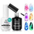 Conjunto de esmaltes Beetles Blooming Gel Extra Glossy Top Coat