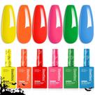 Conjunto de esmaltes Beetles Gel, 6 cores, neon, arco-íris, rosa quente, vermelho, amarelo e laranja, kit de esmalte Soak Off Uv Lamp, tamanho real, salão de arte de unhas, frasco colorido, manicure, Halloween Conjunto de esmaltes Beetles Gel, 6 cores, neon, arco-íris, rosa quente, vermelho, amarelo e laranja, kit de esmalte Soak Off Uv Lamp, tamanho real, salão de arte de unhas, frasco colorido, manicure, Halloween