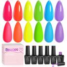 Conjunto de esmaltes Beetles Neon Gel Summer 6 Colors UV Lamp
