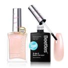 Conjunto de esmaltes Beetles Pearl Pink Base & Top Coat 15 ml