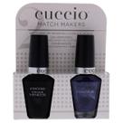 Conjunto de esmaltes Cuccio Colour Purple Rain In Spain, 2 unidades