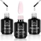 Conjunto de esmaltes de gel Beetles Bubble Bath 15 ml Top Base Coat