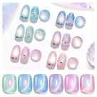 Conjunto de esmaltes de gel besouros Cat Eye 6 cores para mulheres de verão