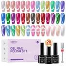 Conjunto de esmaltes de gel MIZHSE Cat Eye 20 cores com bastão magnético Conjunto de esmaltes de gel MIZHSE Cat Eye 20 cores com bastão magnético