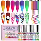 Conjunto de esmaltes de gel SAVILAND Temperature Color Change x6 Conjunto de esmaltes de gel SAVILAND Temperature Color Change x6