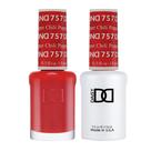 Conjunto de esmaltes DND Gel Polish and Nail Polish 757 Chili Pepper