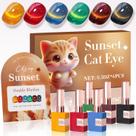 Conjunto de esmaltes Double Rhythm Cat Eye Gel 15mL x 6 Conjunto de esmaltes Double Rhythm Cat Eye Gel 15mL x 6