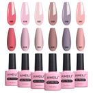 Conjunto de esmaltes em gel AIMEILI Soak Off Hema Free Vegan 10mL x6