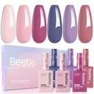 Conjunto de esmaltes em gel besouros Hema Free 6 cores 15mL