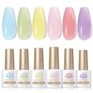 Conjunto de esmaltes em gel Born Pretty Jelly Pastel 7mL x6