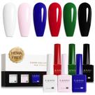 Conjunto de esmaltes em gel CANNI 6 Classic Colors 9 mL UV LED Soak-Off Conjunto de esmaltes em gel CANNI 6 Classic Colors 9 mL UV LED Soak-Off