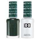 Conjunto de esmaltes em gel DAISY DND 747 Aurora Green 15 mL + 15 mL