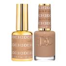 Conjunto de esmaltes em gel DND DC Deep Nude Collection 312 Freckle 15mL