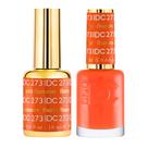 Conjunto de esmaltes em gel DND DC Orange Collection 15 mL UV/LED + Lacquer