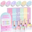 Conjunto de esmaltes em gel Double Rhythm, 6 unidades, 15 ml, mesma cor, Soak Off Conjunto de esmaltes em gel Double Rhythm, 6 unidades, 15 ml, mesma cor, Soak Off