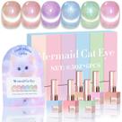 Conjunto de esmaltes em gel Double Rhythm Cat Eye 15 mL x 6 (rosa nude) Conjunto de esmaltes em gel Double Rhythm Cat Eye 15 mL x 6 (rosa nude)