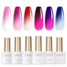 Conjunto de Esmaltes em Gel GAOY - 6 Cores com 7,3ml - Efeito Colorido