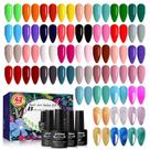 Conjunto de Esmaltes em Gel JEWHITENY - 42 Cores de 5ml com Base e Top Coat