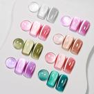 Conjunto de Esmaltes em Gel MIZHSE Cat Eye 8 Cores com Bastão Magnético