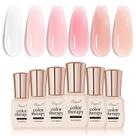 Conjunto de Esmaltes em Gel SHOYUM Icy Jelly Nude Pink - 6 Unidades de 7ml