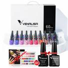 Conjunto de esmaltes em gel VENALISA VIP1 62 cores 7,5 mL com base